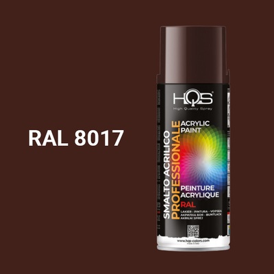 HQS akrylová farba v spreji 400 ml RAL 8017 lesklá