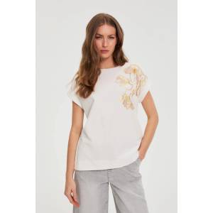 Moodo Блуза с печат бяла Moodo Moodo | Byal | ЖЕНИ | XXL - zoot - 32,06 лв