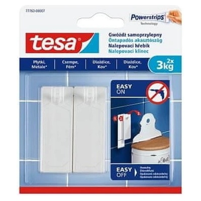 Tesa Nalepovací hřebík "Powerstrips 77763", na hladké, 3kg – Zboží Mobilmania