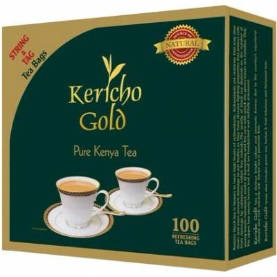 Kericho Gold čierny čaj v nálevových vreckách bez individuálnych vrecúšok 100 x 2 g