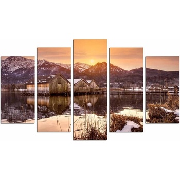Wallity Картини в комплект от 5 бр. Winter Sunset - Wallity (232MLD2943)