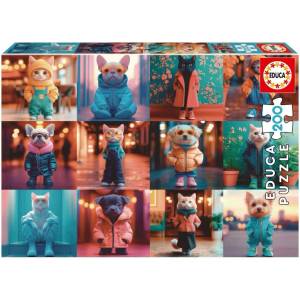 Educa Пъзел Educa - Модни животни, 200 части (EDU20219)