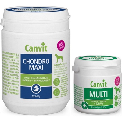 Canvit Chondro Maxi pro psy 500 g + Canvit Multi 100 g