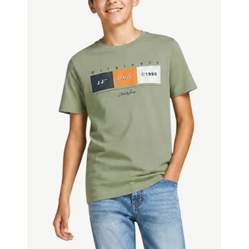 JACK & JONES Jorbrady Tee Ss Crew Neck Sn Jnr Oil Green
