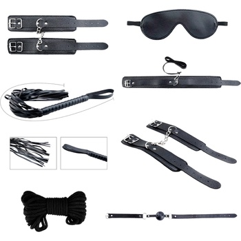 Image 1 of Alive Secret Desires BDSM Kit Black 8pcs