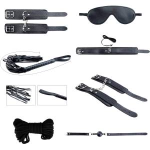 Alive Secret Desires BDSM Kit Black 8pcs