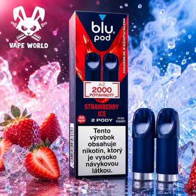 Blu Bar Pod cartridge Strawberry Ice 2 x 2 ml 20 mg
