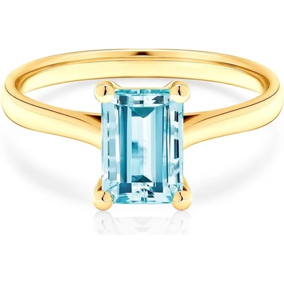 SAVICKI Годежен пръстен Savicki: злато, аквамарин