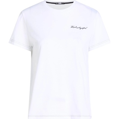 Karl Lagerfeld Тениска 'Signature' бяло, размер L