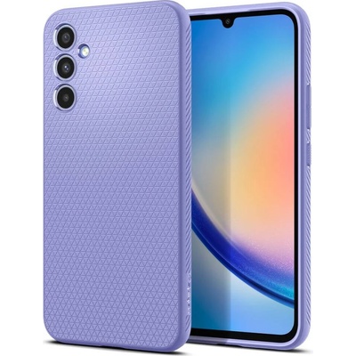 Spigen Противоударен Силиконов Калъф за Samsung A34, Spigen Liquid Air Case, Лилав (ACS06104)