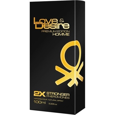 Parfumy s mužskými feromónmi Love&Desire Gold Homme 100 ml SHS