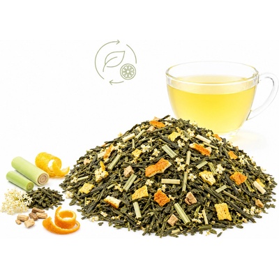 QuickTea Citrusová očista se senchou bylinná směs 80 g