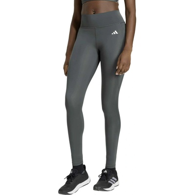 Dámske tréningové legíny adidas OPTIME ESSENTIALS ST 1/1 Tmavo siváBiela