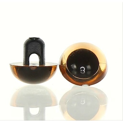 Očička knoflík hnědé 9 mm, 1 pár