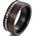 HARAHU Пръстен TR-17034 - Черен / Кафяв / 59mm KP17034