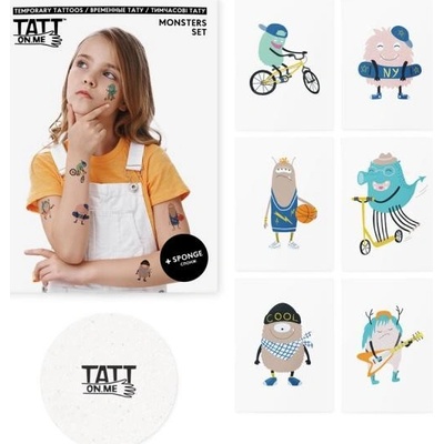 Tetovačky pre deti Príšerky TATTonMe sada