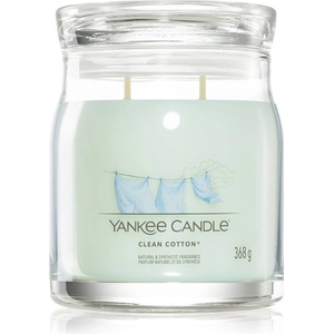 Yankee Candle Clean Cotton ароматна свещ Signature 368 гр
