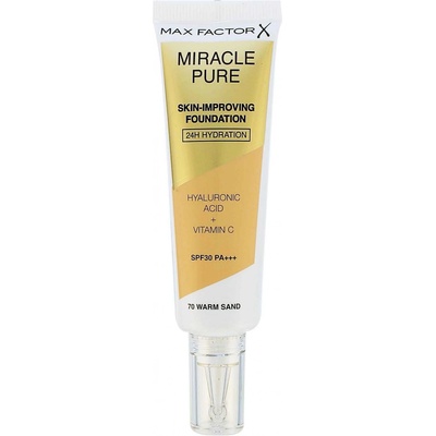 Max Factor Miracle Pure Skin dlouhotrvající make-up SPF30 70 Warm Sand 30 ml