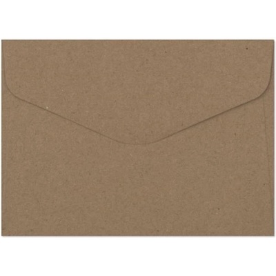 Galeria Papieru Ozdobné obálky Kraft - B7, 120 g/m2, tmavě béžové, 10 ks
