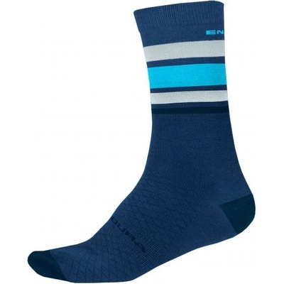Endura Zimní ponožky Merino Stripe Blueberry