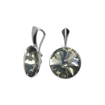 Nubis Stříbrný přívěšek Crystals from Swarovski Black Diamond NBP141 BD