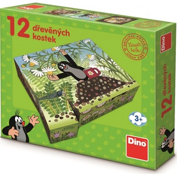 Dino kostky Krtek a přátelé 12 kostek