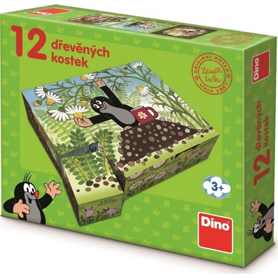 Dino kostky Krtek a přátelé 12 kostek