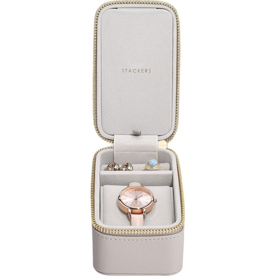 Stackers Пътническа кутия за бижута и ръчен часовник Stackers таупе (76329)