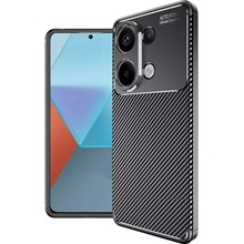 Coolcase Carbon Fiber Xiaomi Redmi Note 13 4G Černé