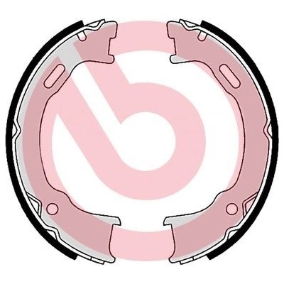 BREMBO Sada brzd. čeľustí parkov. brzdy S37509