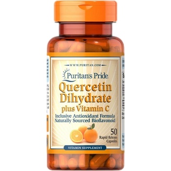 Image 1 of Puritan's Pride Quercetin Dihydrate Plus Vitamin C [50 капсули]