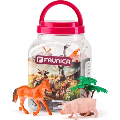 Faunica Комплект фигурки Faunica - Животни от фермата, 30 части (96020)
