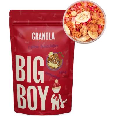 Big Boy Proteinová granola s bílou čokoládou a ovocem 360 g