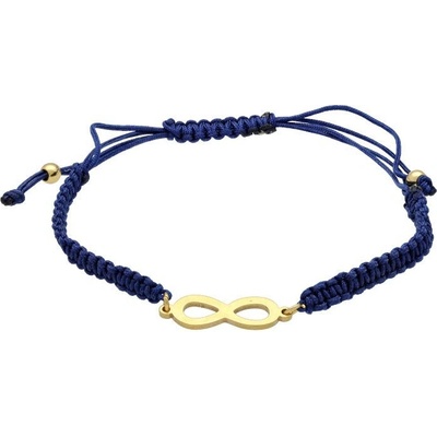 Gilles Costa šňůrkový náramek modrý nekonečno 94