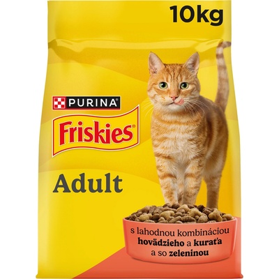 Friskies Adult Cat s hovězím kuřecím a zeleninou 10 kg