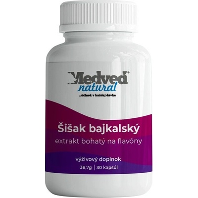 Medveď natural Šišak bajkalský 30 kapsúl