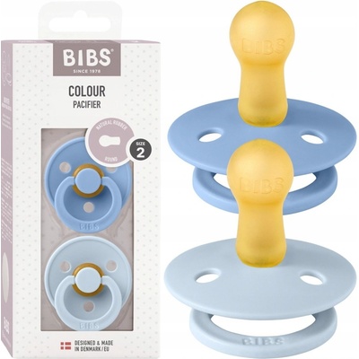 Bibs Colour kaučuk 2ks Sky Blue Baby Blue 110214