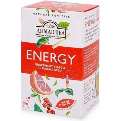 Ahmad Tea Funkčný čaj ENERGY Grapefruit guarana a maté 20 x 1,5 g