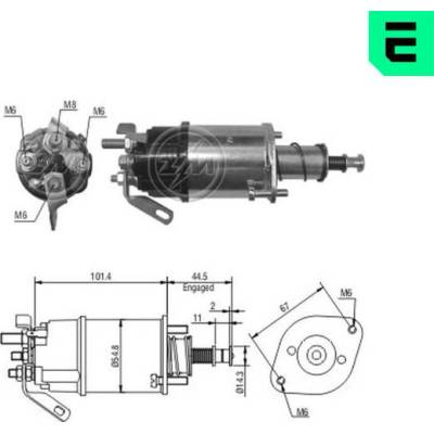 Spínač startéru 26312D Lucas 26349