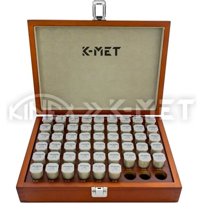 K-MET Кръгли шаблони мерки калибри K-MET 1047-13-015 - 10, 0-15, 0 mm / 0, 1 mm, 51 части (1047-13-015)