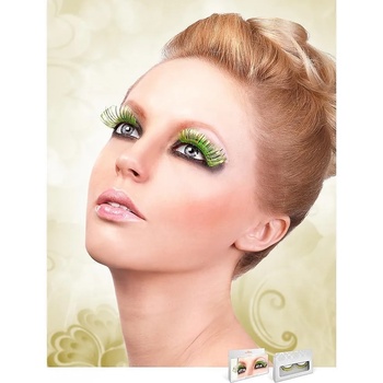 Image 1 of Светлозелени мигли със златисто ламе