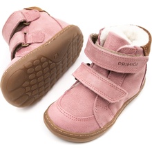 Primigi DETSKÉ BAREFOOT ZIMNÉ TOPÁNKY NABUK CANYON ROSA