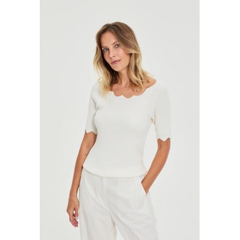 Moodo Прилепнал бял суитшърт Moodo Moodo | Byal | ЖЕНИ | XS