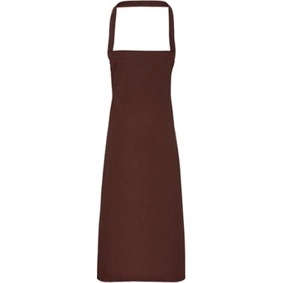 Premier Workwear Zástěra s laclem z biobavlny bez kapsy PR102 Aubergine Pantone 5115 60x87cm