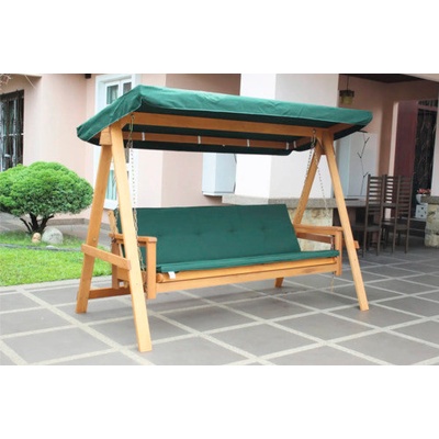 Náhradní střecha k houpačce GARDEN PLACE Elin 235,5 x 107 x 15 cm zelená – Sleviste.cz