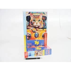 Castorland Puzzle 100 B-111275 Cat Bus Travel
