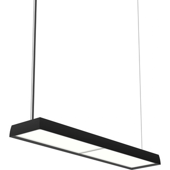 Louis Poulsen Висяща лампа Slim Box Suspended LED 3000K с дифузер опал Управление за осветление Dali черна (5741104655)