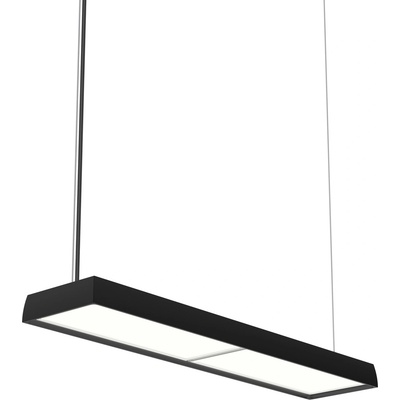 Louis Poulsen Висяща лампа Slim Box Suspended LED 3000K с дифузер опал Управление за осветление Dali черна (5741104655)