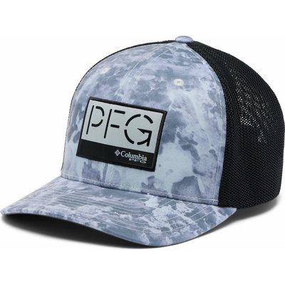 Columbia PFG Camo Mesh Ball Cap Cool Grey Seamoss Print 1523411022