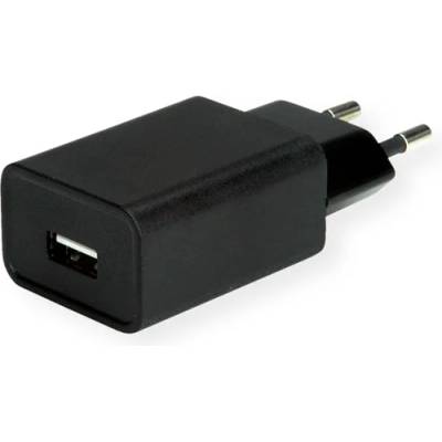 VALUE Стенно зарядно устройство, 1x USB-A, 18W, черно 19.99. 1092-10 (19.99.1092-10)